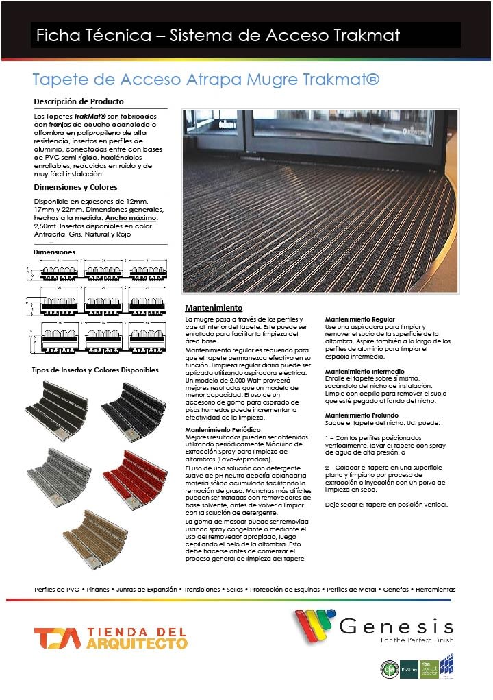 Tapete Atrapamugre Trakmat 22 mm/m² 3 Tapete Atrapamugre Trakmat 22 mm/m² - Imagen 3