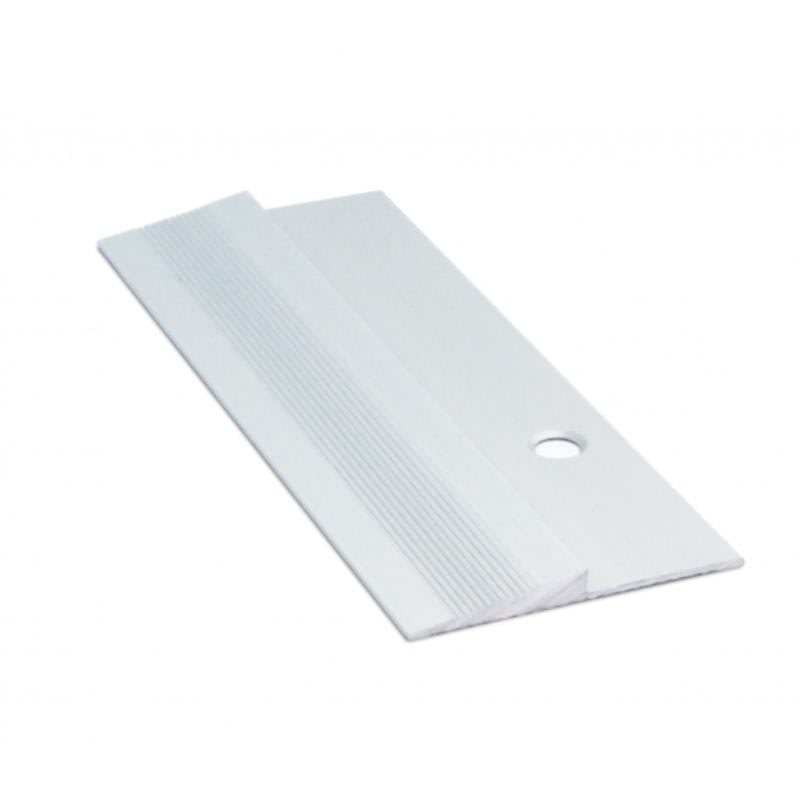 Perfil Rampa A Tope Aluminio 3 mm x 2,7 m - Plata Mate