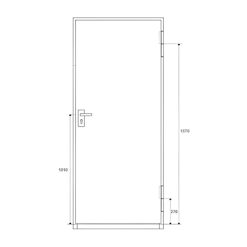 Puerta Cortafuego RF-60 ODIS 1020 x 2110 mm 4 Puerta Cortafuego RF-60 ODIS 1020 x 2110 mm - Imagen 4