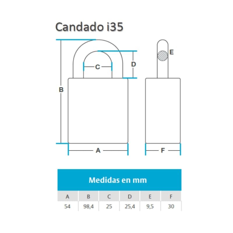 Candado de Alta Seguridad i35 - Imagen 3