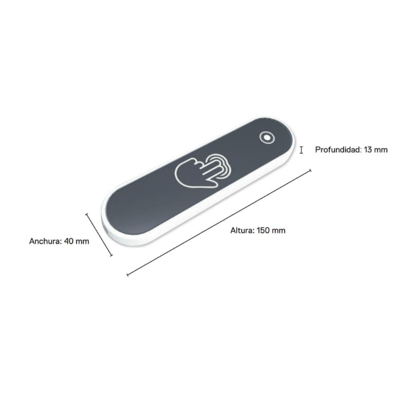 Pulsador Inalámbrico Para Puertas Automáticas 2 Pulsador Inalámbrico Para Puertas Automáticas - Imagen 2