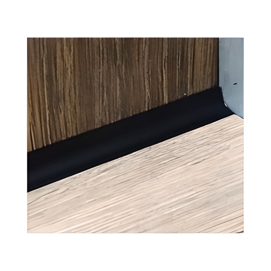 Perfil Interno Mediacaña Aluminio 11,5 mm x 2,4 m Negro Mate