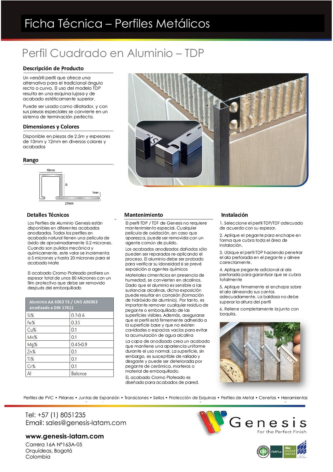 Ficha Técnica - TDP