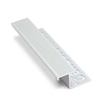 Nariz-Aluminio- Escalón- CCerámica-12MM- X 2.8MM Matt Silver