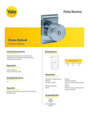 FICHA TÉCNICA POMO OXFORD
