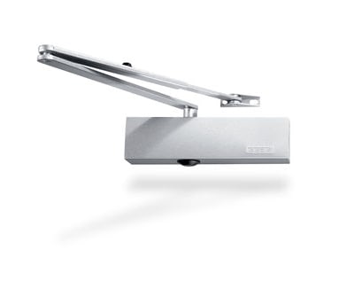 Cierrapuertas aéreo con brazo retenedor