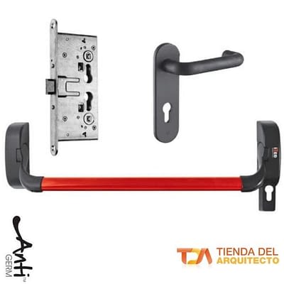 Combo Barra Antipánico Base Infilare de Embutir