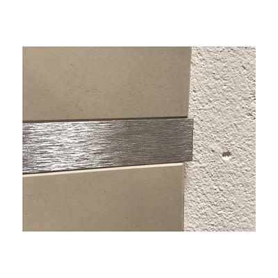 Dilatador Plano Aluminio 10 mm x 2,5 m Acabado Cepillado