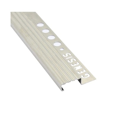 Nariz Acero Inox Escalón C/Cerámica 10 mm x 2,5 mm Pulido