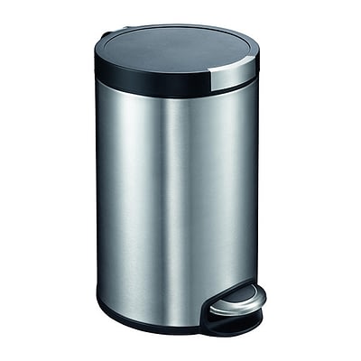 Caneca Redonda de Pedal con Tapa Caída Suave