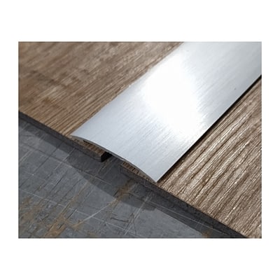 Cubierta Autoadherible Aluminio 37 mm x 2,7 m Acabado Cepillado