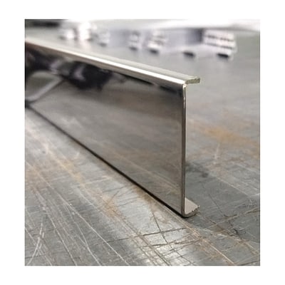 Dilatador Plano Acero Inoxidable 40 mm x 2,5 m Pulido