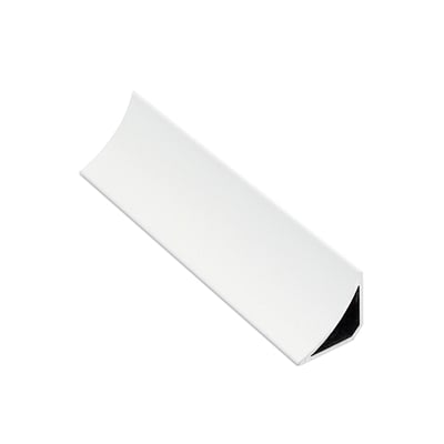 Perfil Interno Mediacaña Aluminio 30 mm x 2,4 m Blanco