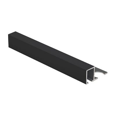 Win Cuadrado Aluminio 10 mm x 2,5 m Negro