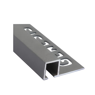 Win Cuadrado Aluminio 12 mm x 2,5 m Granito Oscuro