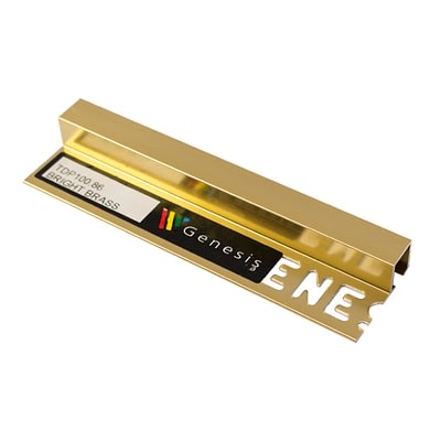 Win Cuadrado Aluminio 10 mm x 2,5 m Latón Brillante