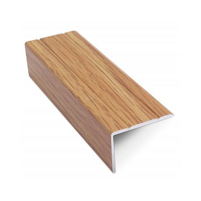 Nariz Autoadherible Aluminio 10 mm x 25 mm x 2,70 m Roble