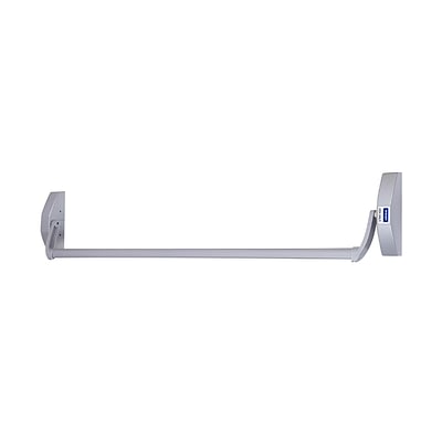 Barra Antipánico Universal Sencilla De Empuje Tubular Gris Plata