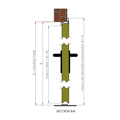 Puerta cortafuego seccion B B