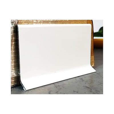 Guardaescoba Aluminio 60 mm x 2,7 m Blanco