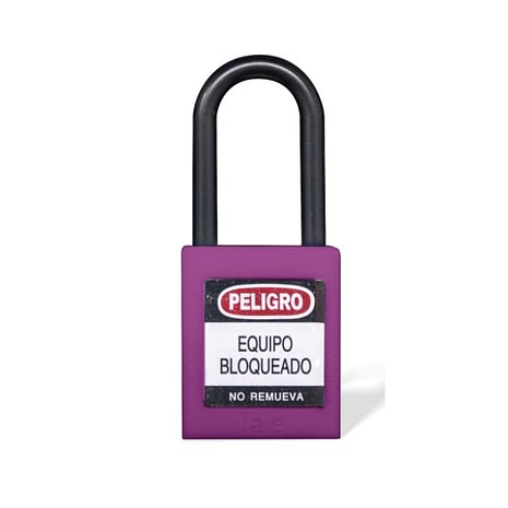 Candado-Gancho- Nylon- Morado