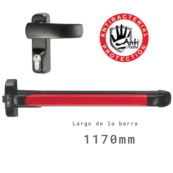 Antipánico iseo 1.17 metros de ancha