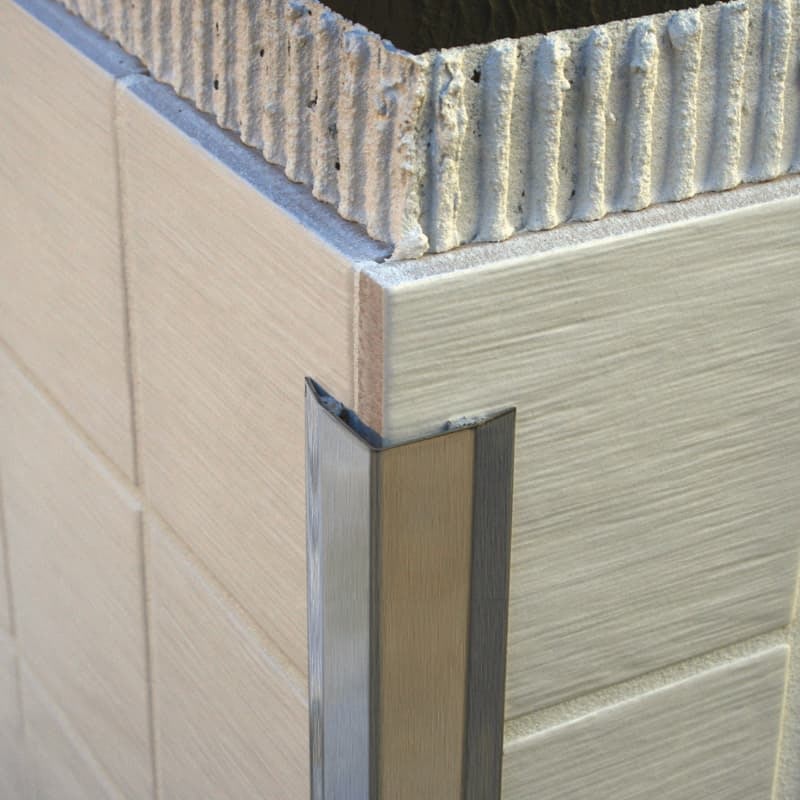 Ángulo Autoadhesivo Acero Inoxidable 50 mm x 50 mm x 2,5 m Cepillado Ángulo Autoadhesivo Acero Inoxidable 50 mm x 50 mm x 2,5 m Cepillado